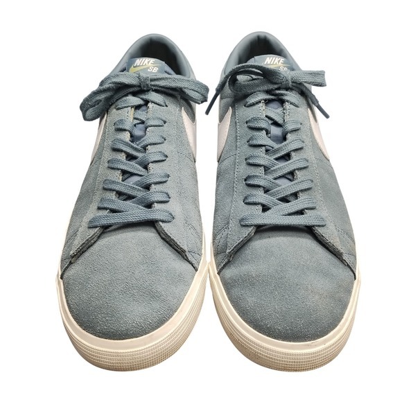 Nike SB‎ Blazer Low Top GT Sneakers Mens 13 Blue White Upper Suede 704939-006